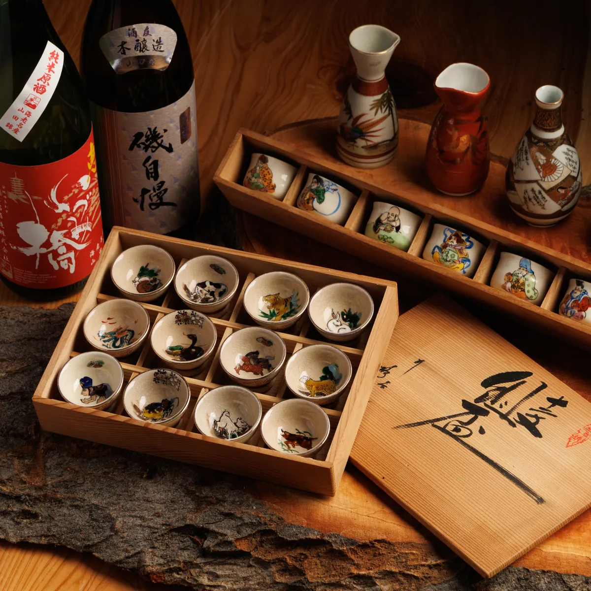 利き酒セットと日本酒